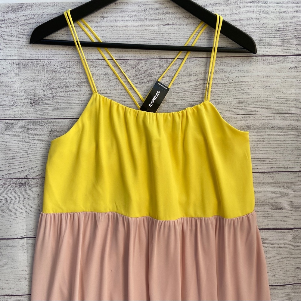 EXPRESS Color Block Maxi Dress - Picture 4 of 12